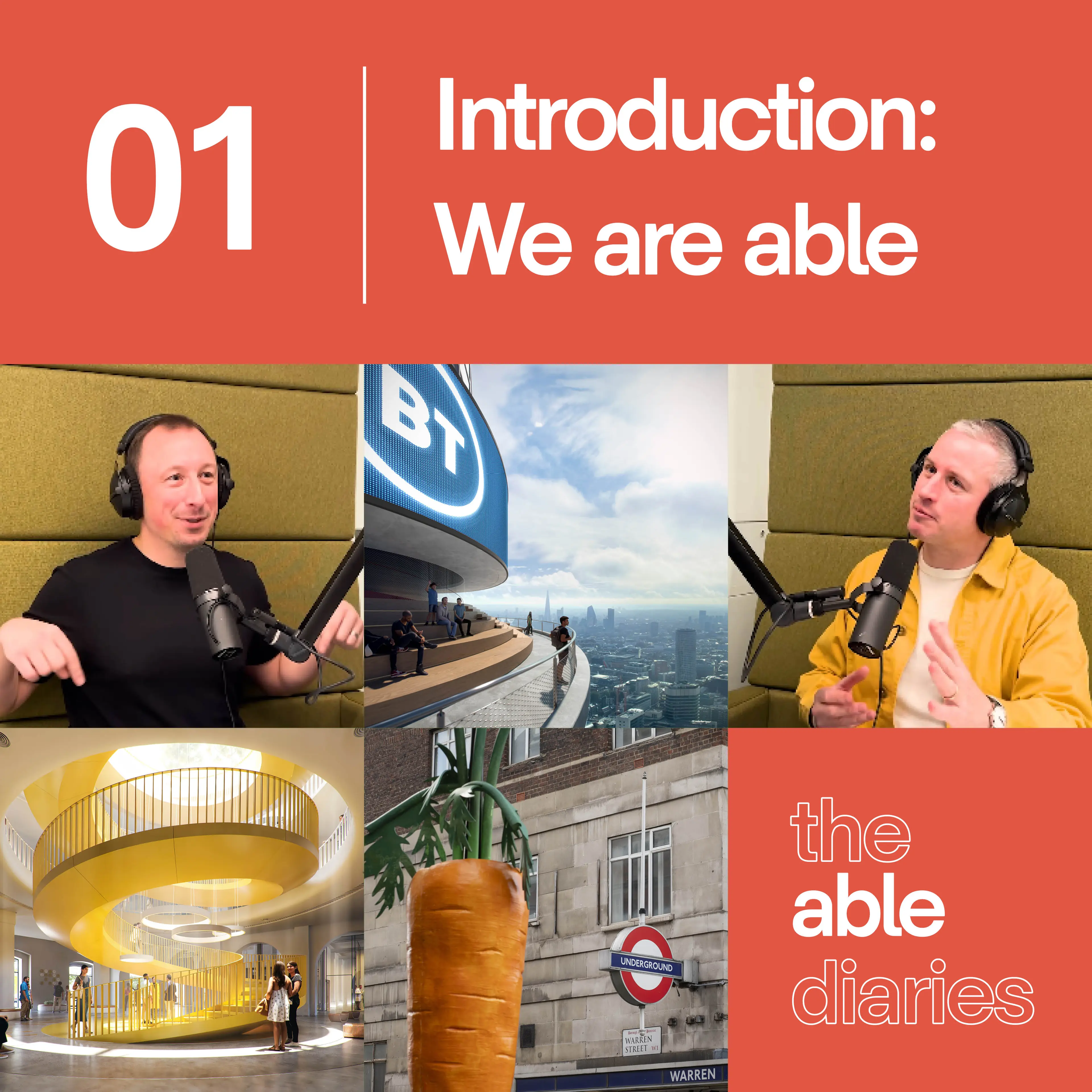 Photograph accompanying "Able Diaries Podcast"