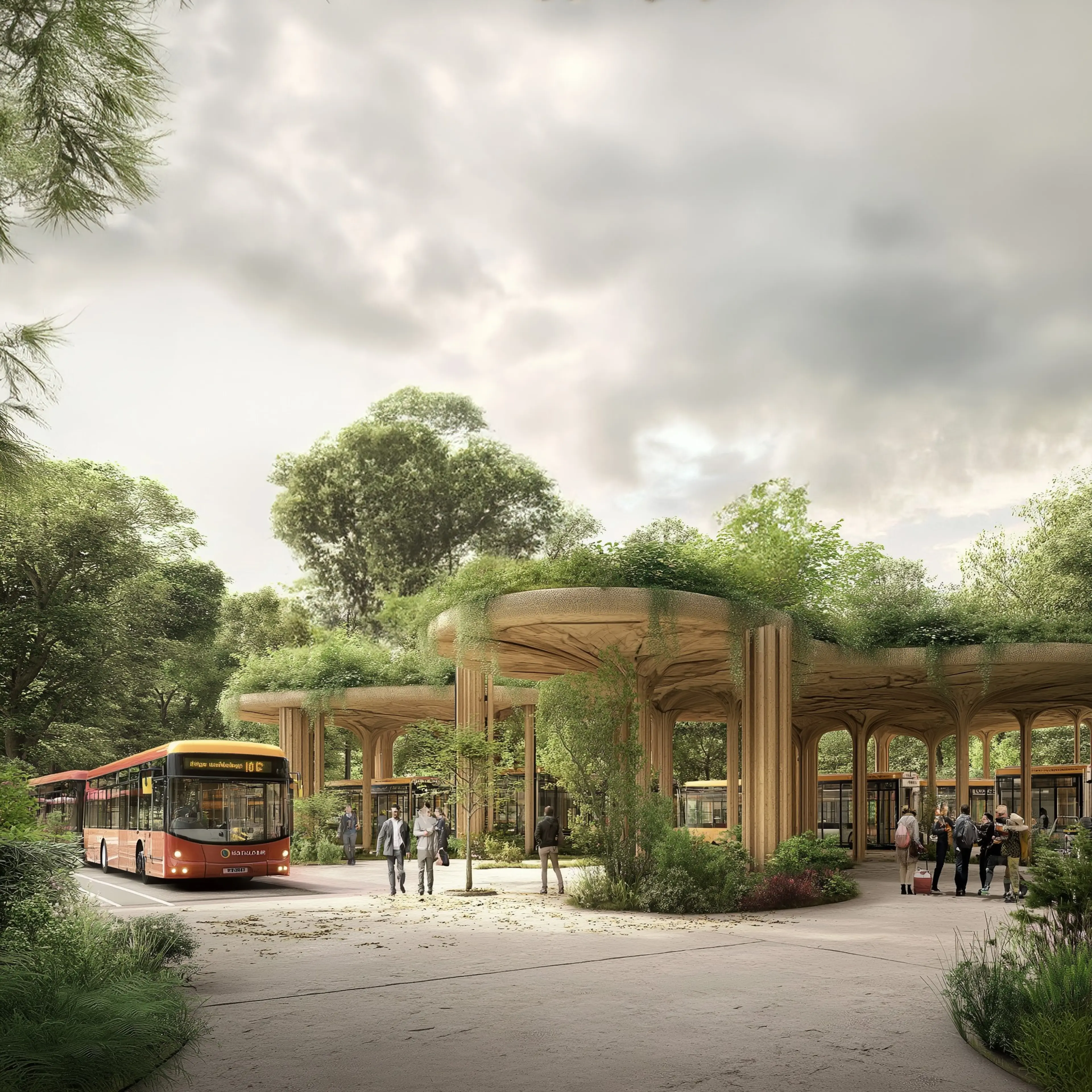 Photograph of the Heathrow T4 Bus Terminal project