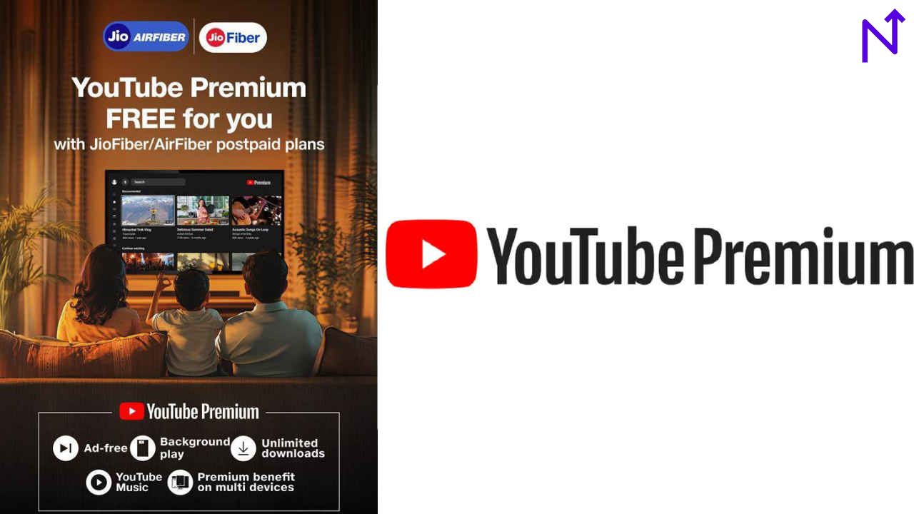 Reliance Jio Offers 2-Year YouTube Premium to JioFiber Users