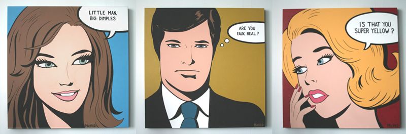 Customized triptych commission