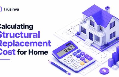 Calculating structural replacement cost for home