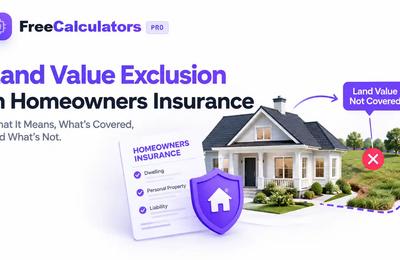 Land value exclusion in homeowners insurance