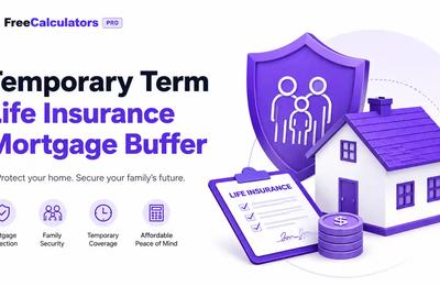 Temporary term life insurance mortgage buffer