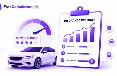 How driving record modifies premium variables