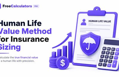 Human life value method for insurance sizing