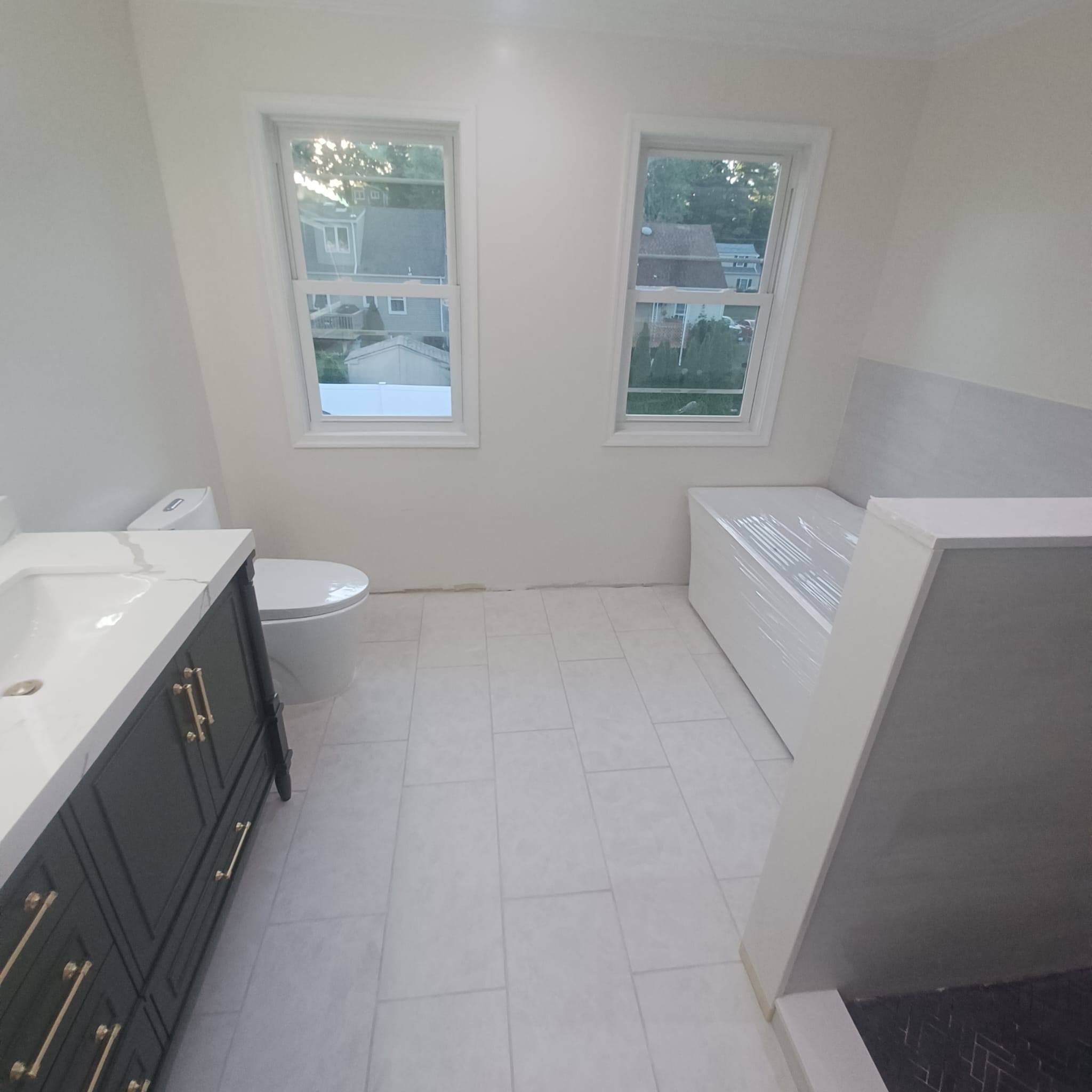 Custom Tile Bathroom Remodel (After Renovation) by NJ 1 Team in New Jersey
