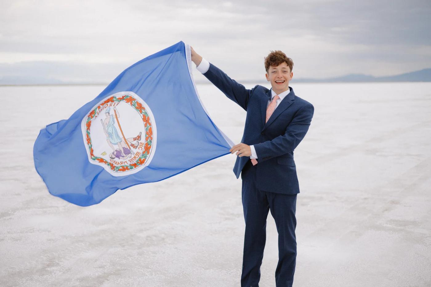 Twin Senior Pictures At The Salt Flats