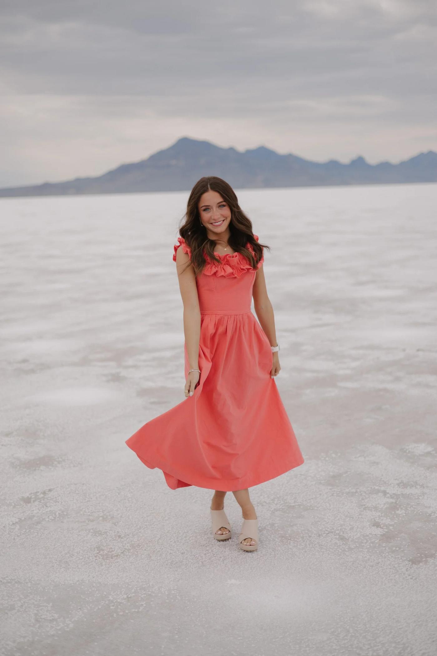 Twin Senior Pictures At The Salt Flats