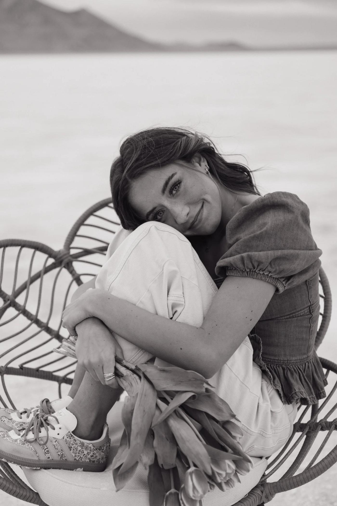 Twin Senior Pictures At The Salt Flats