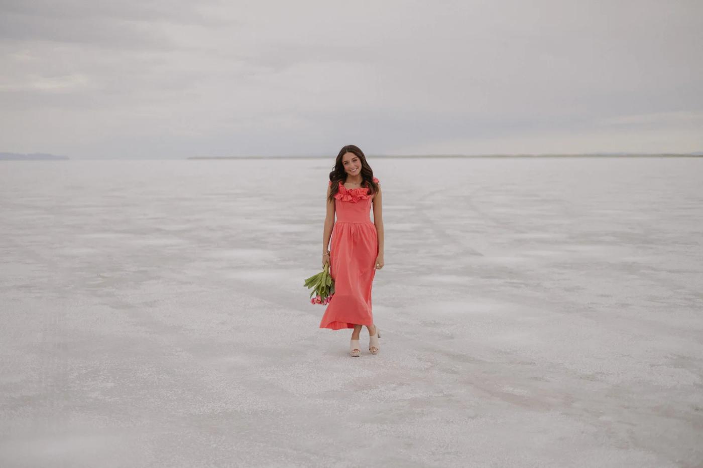 Twin Senior Pictures At The Salt Flats