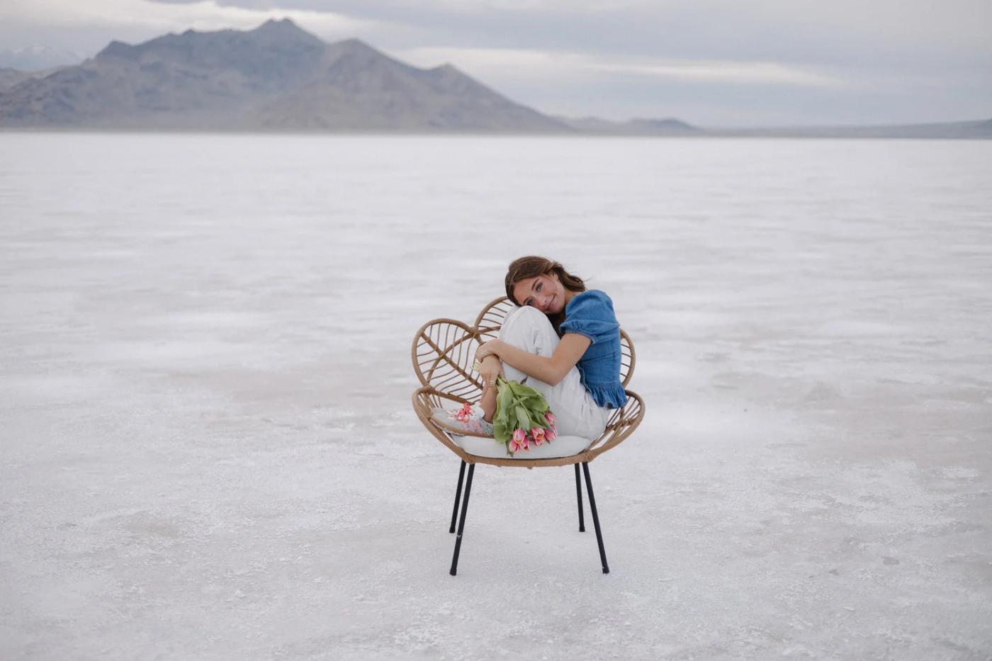 Twin Senior Pictures At The Salt Flats