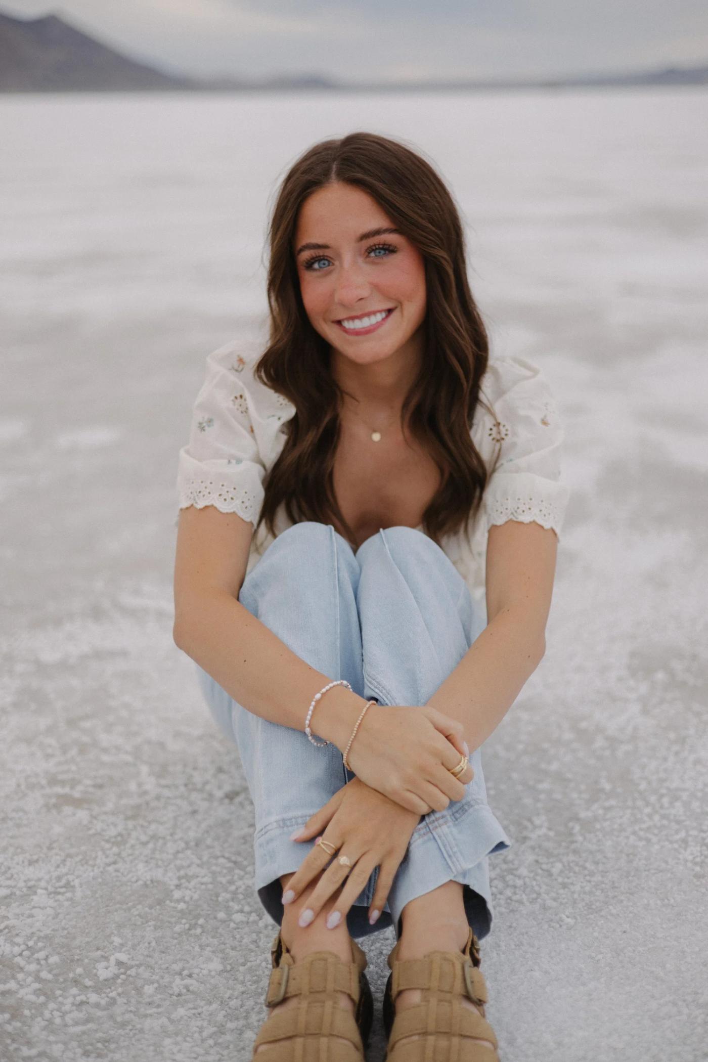 Twin Senior Pictures At The Salt Flats