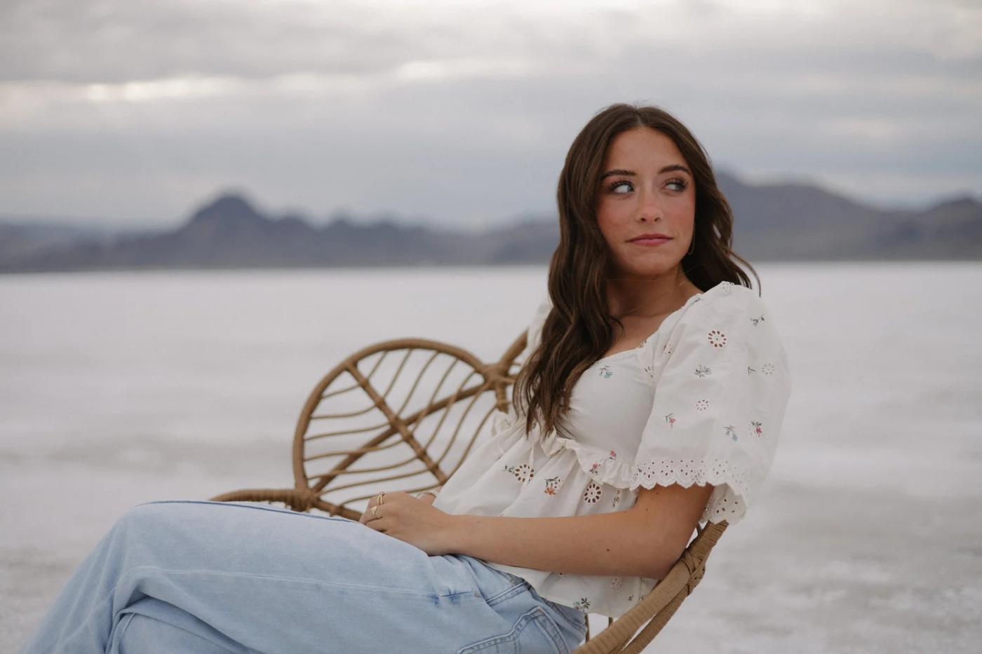Twin Senior Pictures At The Salt Flats