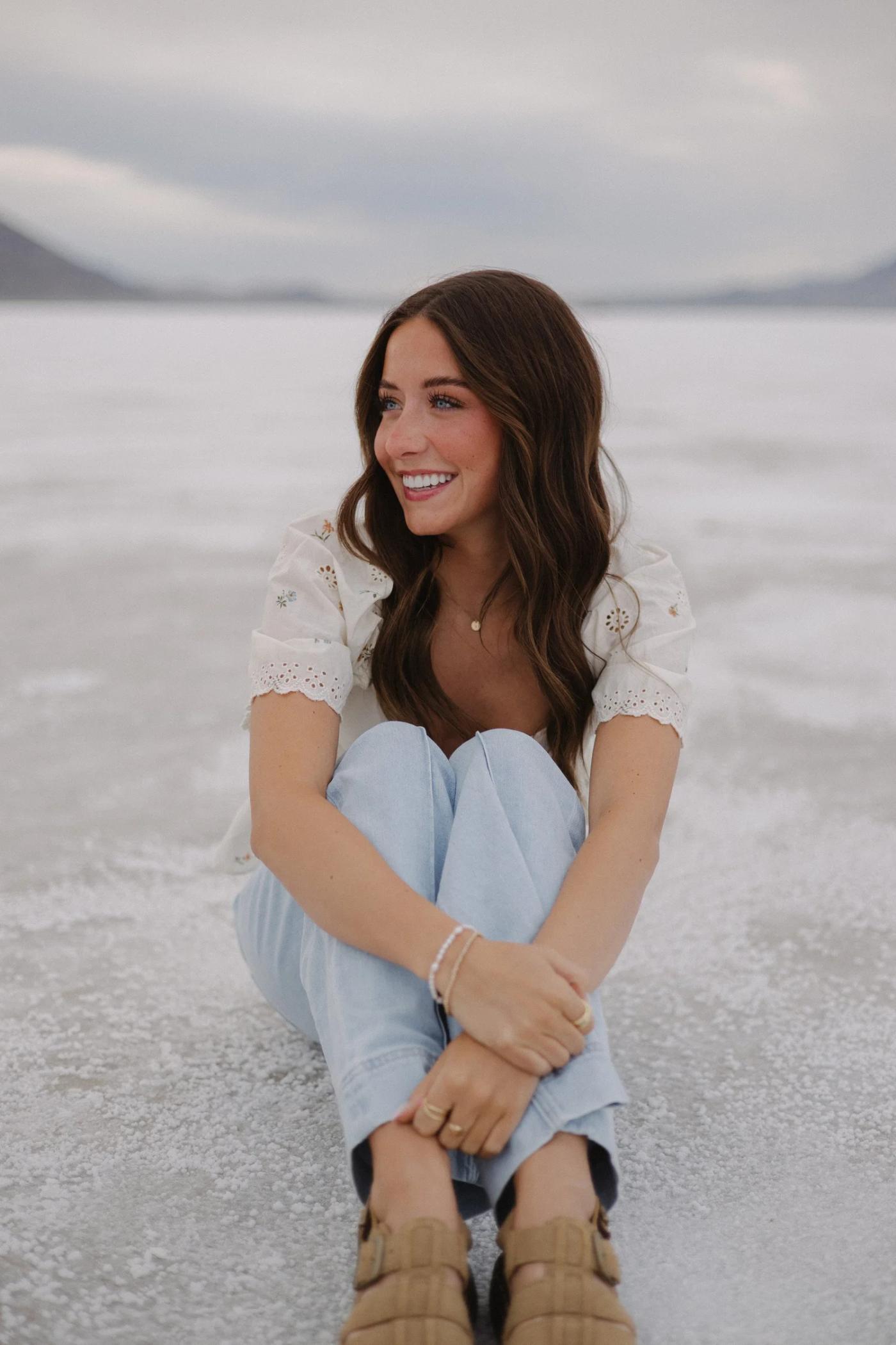 Twin Senior Pictures At The Salt Flats