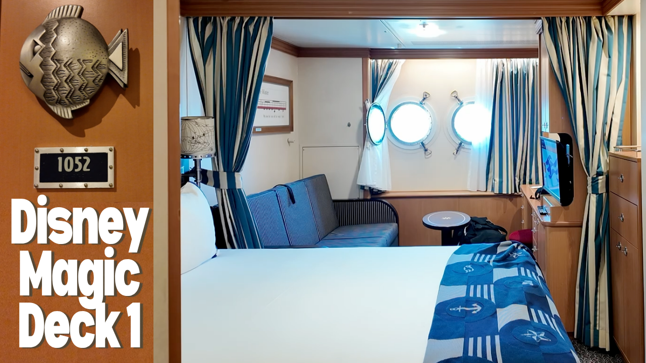 Disney Magic Deck 1 Stateroom Review: The Full Honest Take (Room 1052)