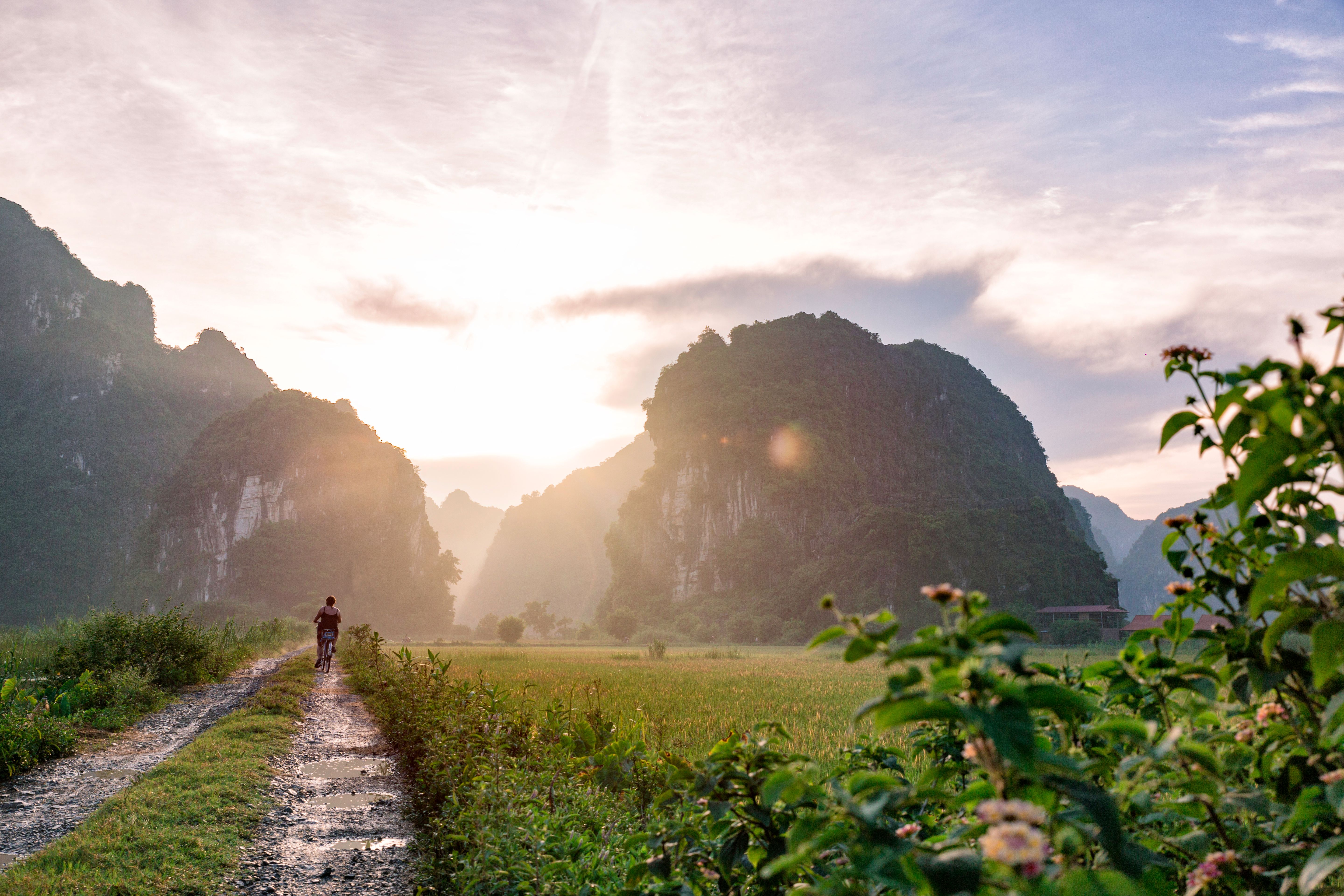 Vietnam cycling in Ninh Binh