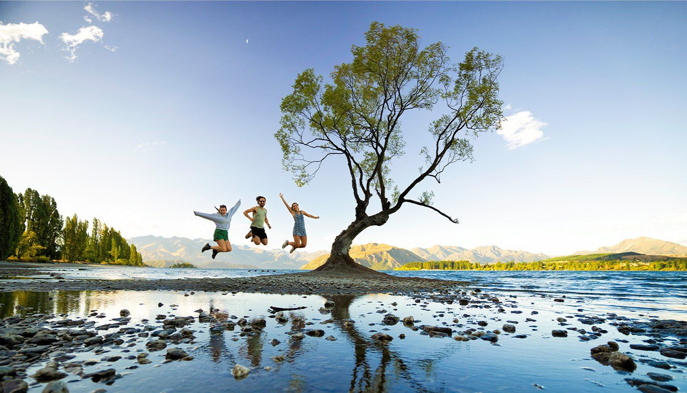 New Zealand group jumping