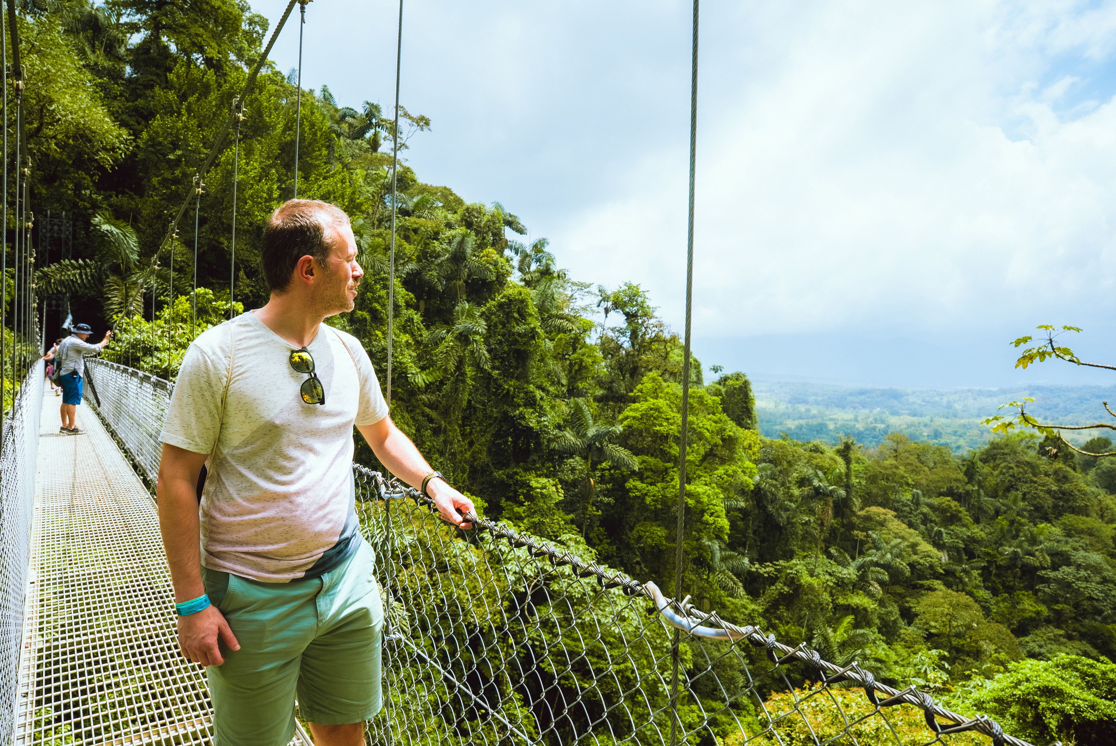 Costa rica adventure hanging bridges jungle