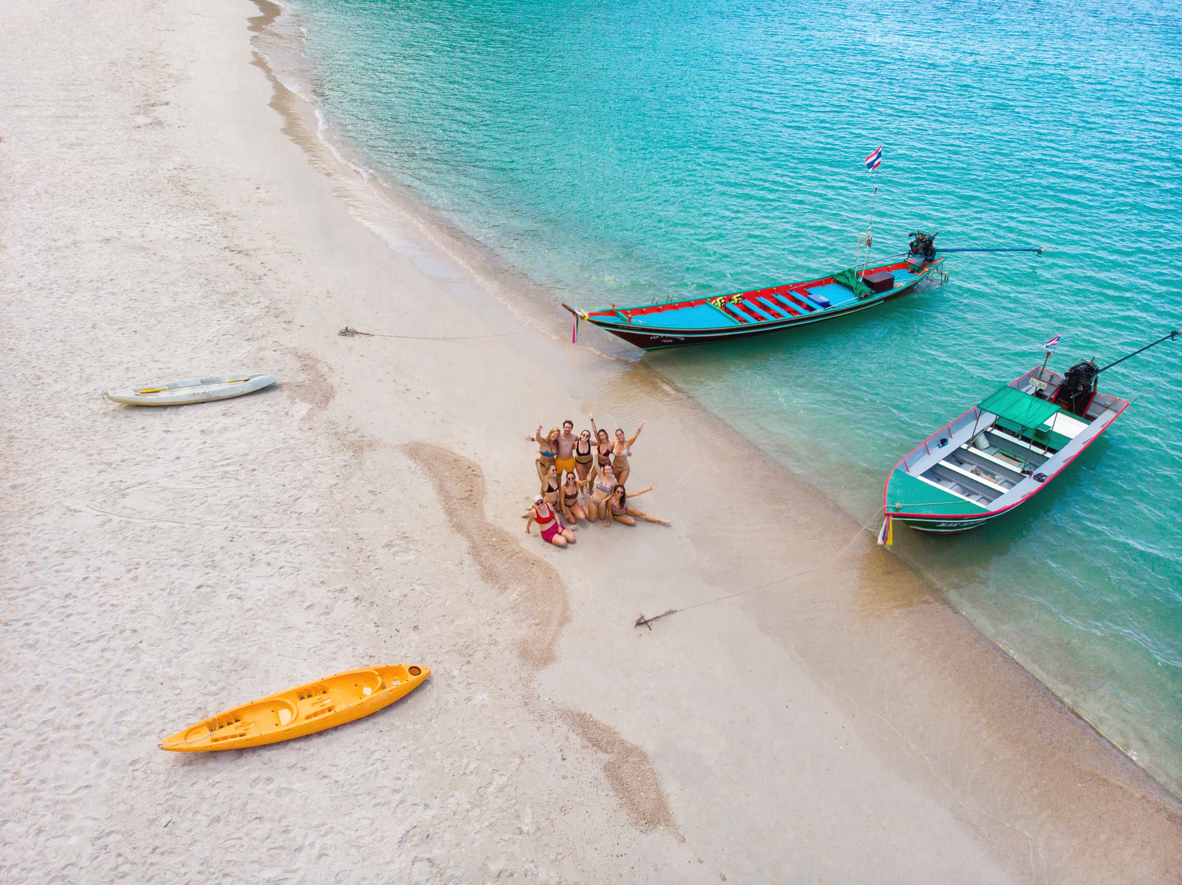 Thailand beach drone