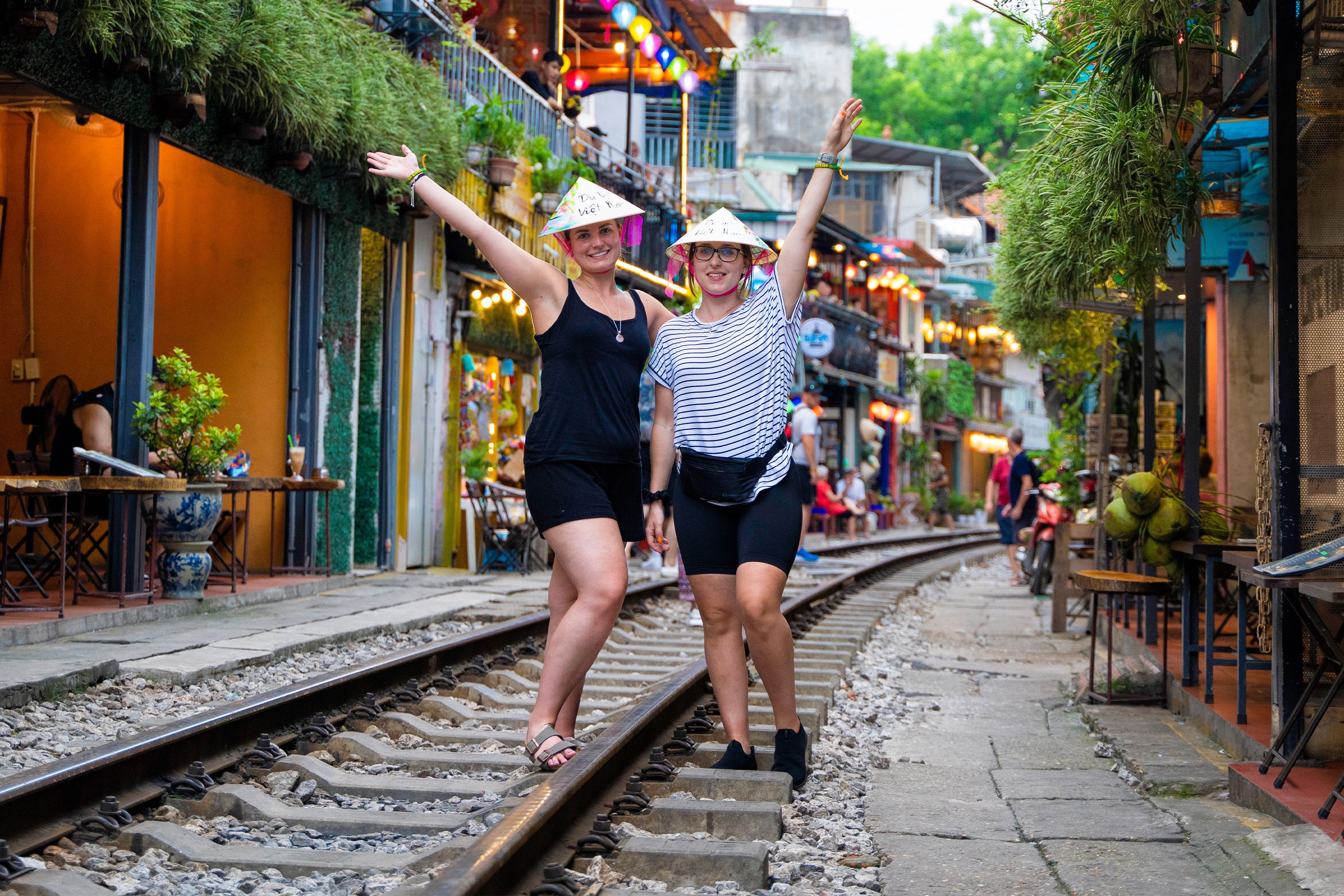 Vietnam train street girls
