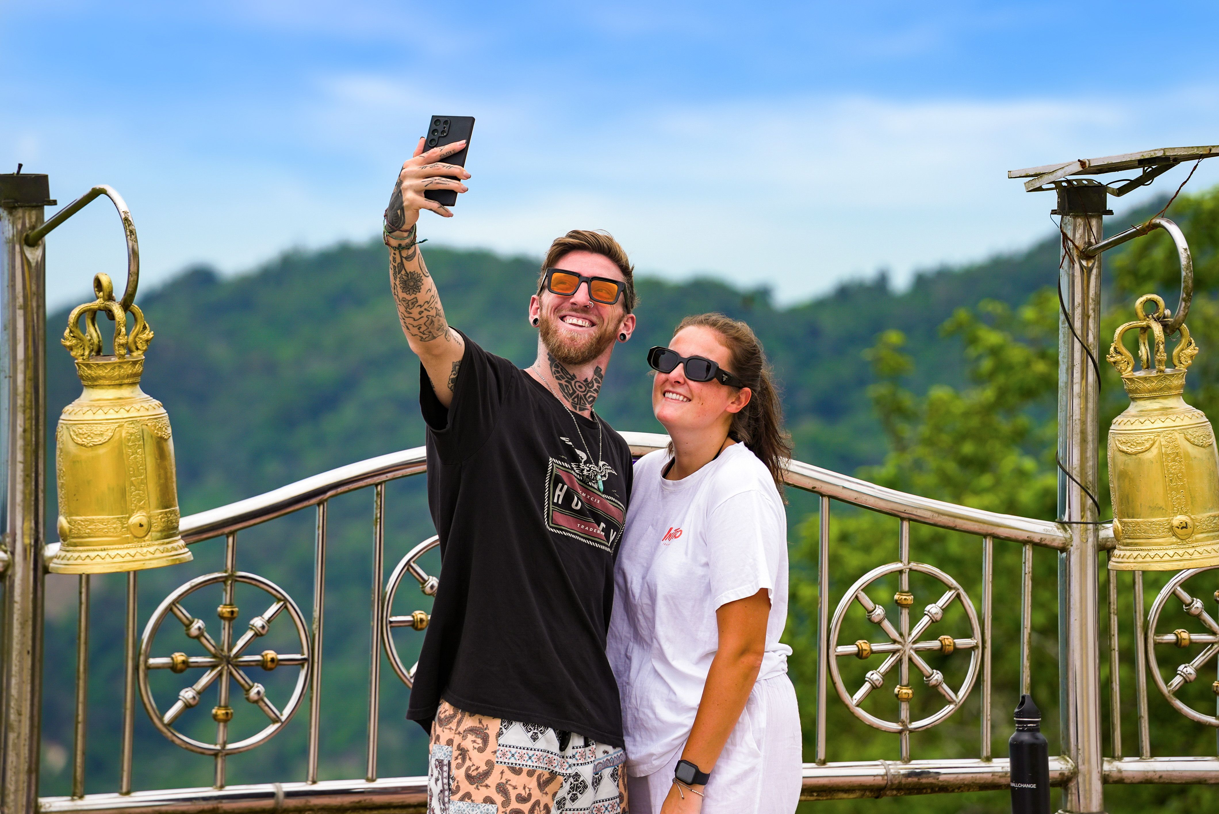 Thailand selfie temple
