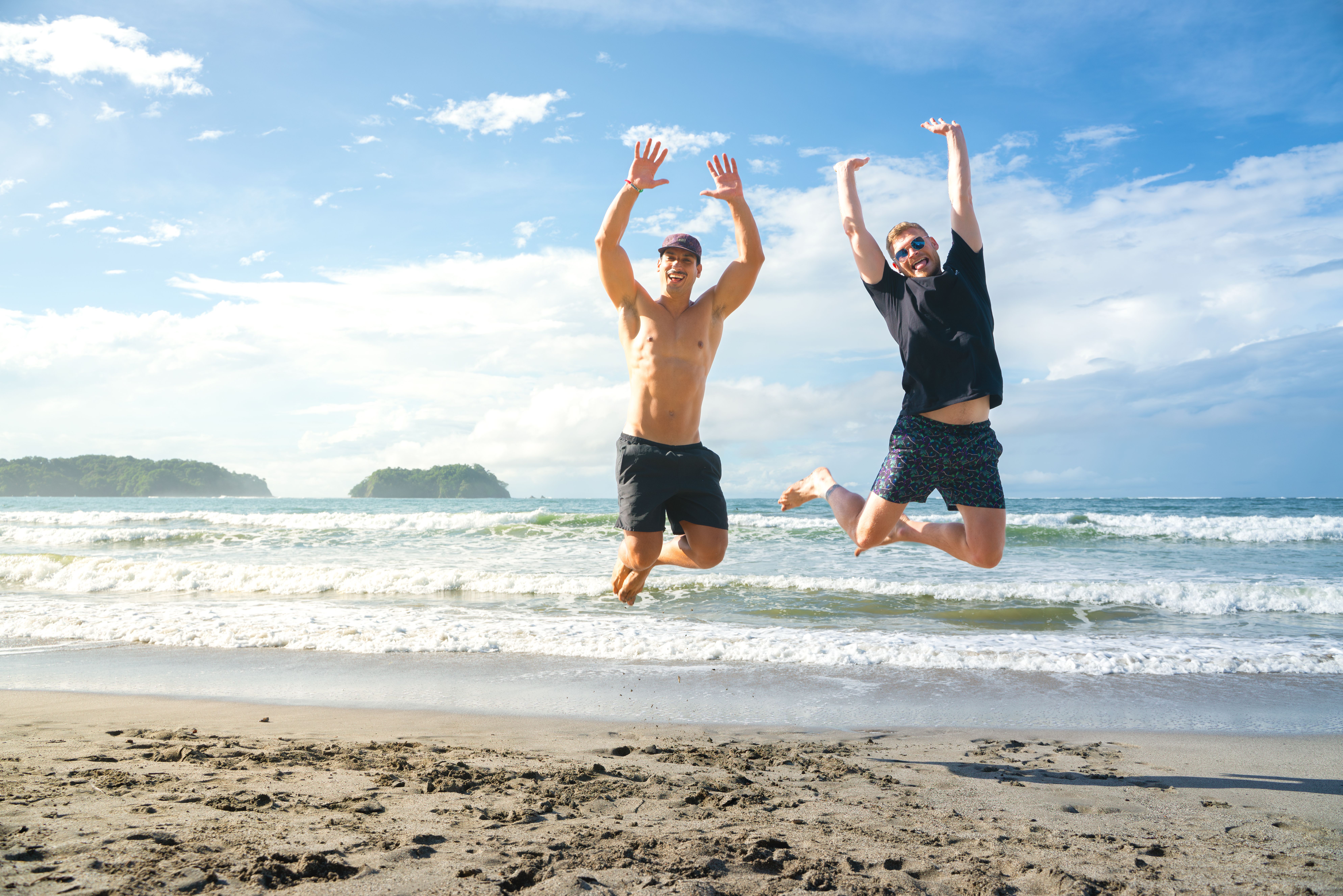 Costa rica beach jump