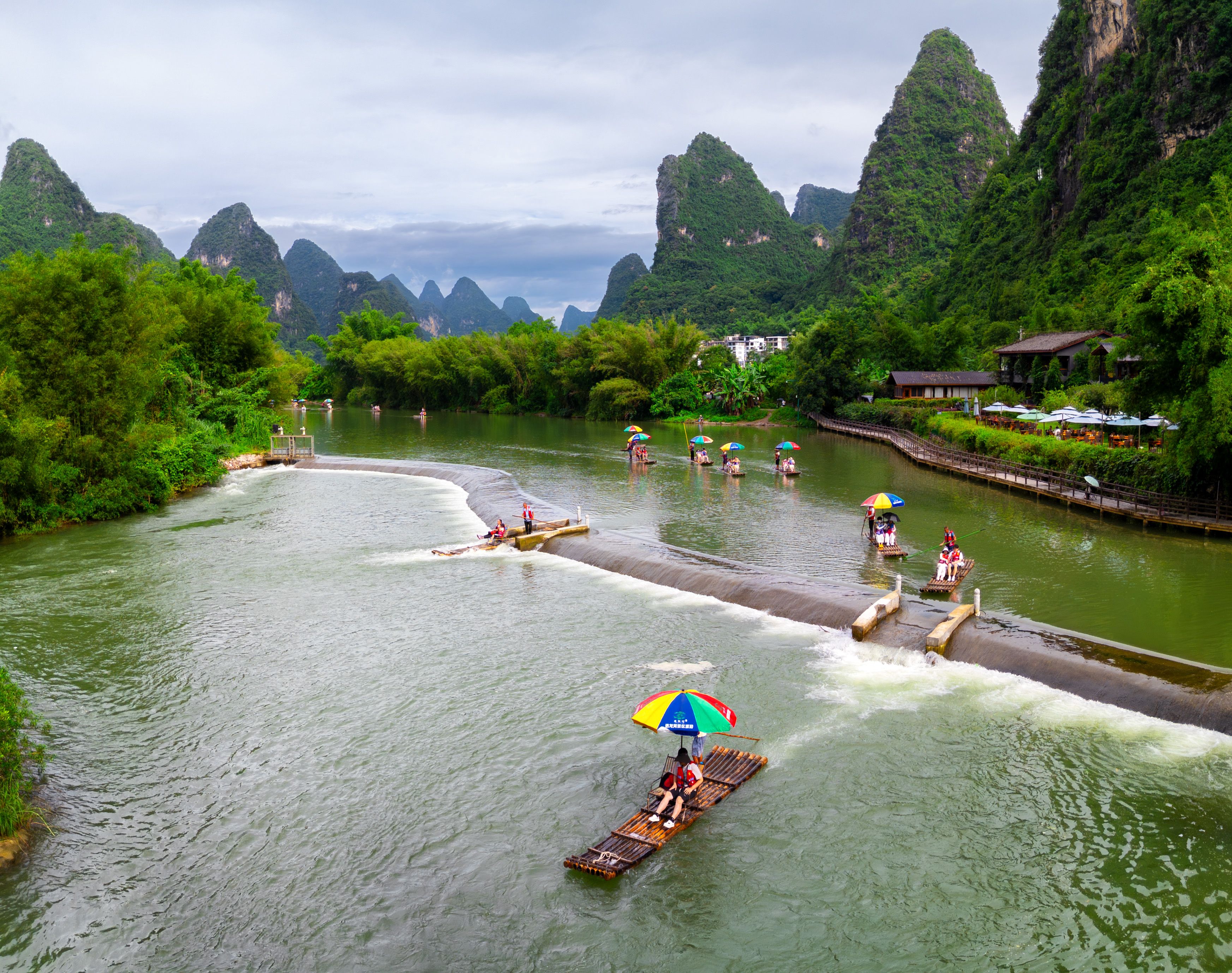 China yangshuo rice paddies bike