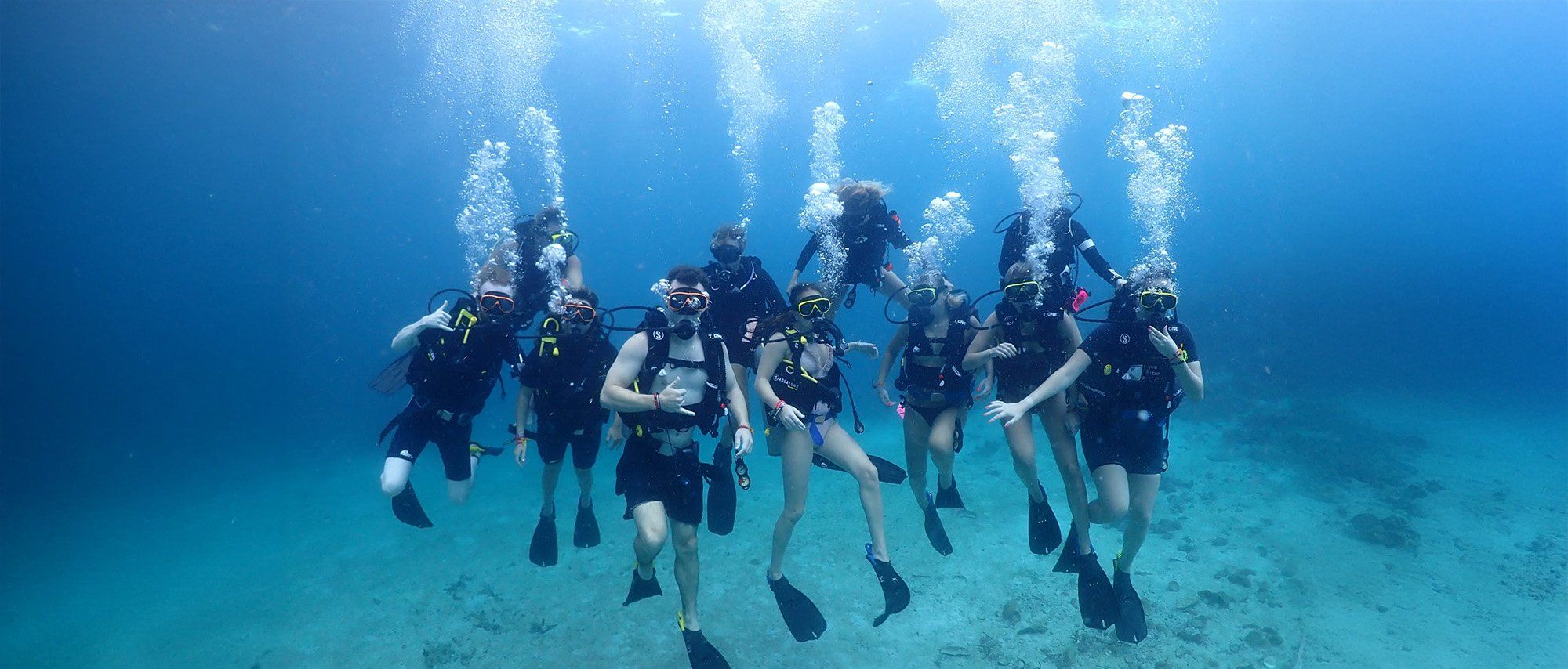 Scuba Diving group in Thailand