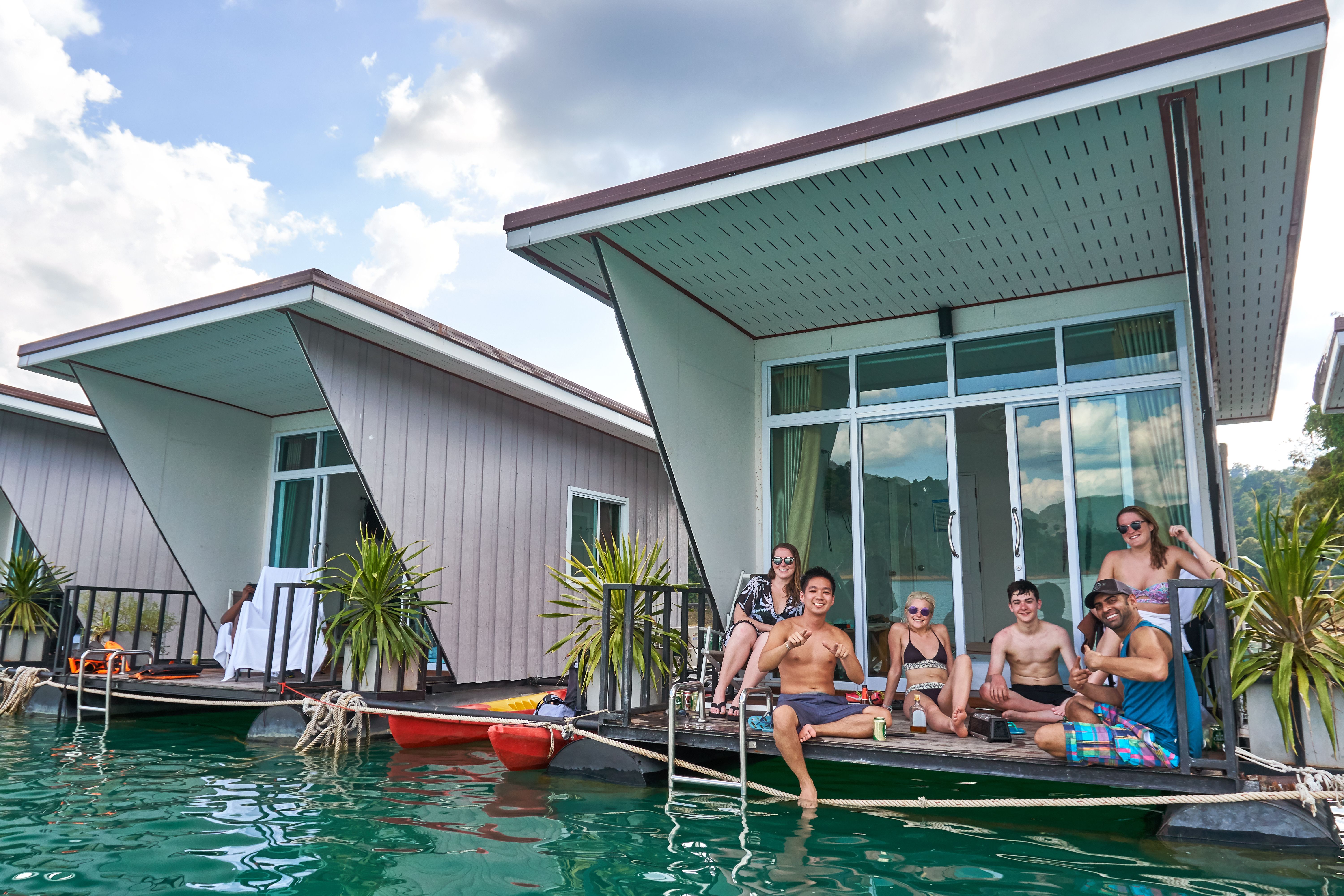 Thailand floating bungalows