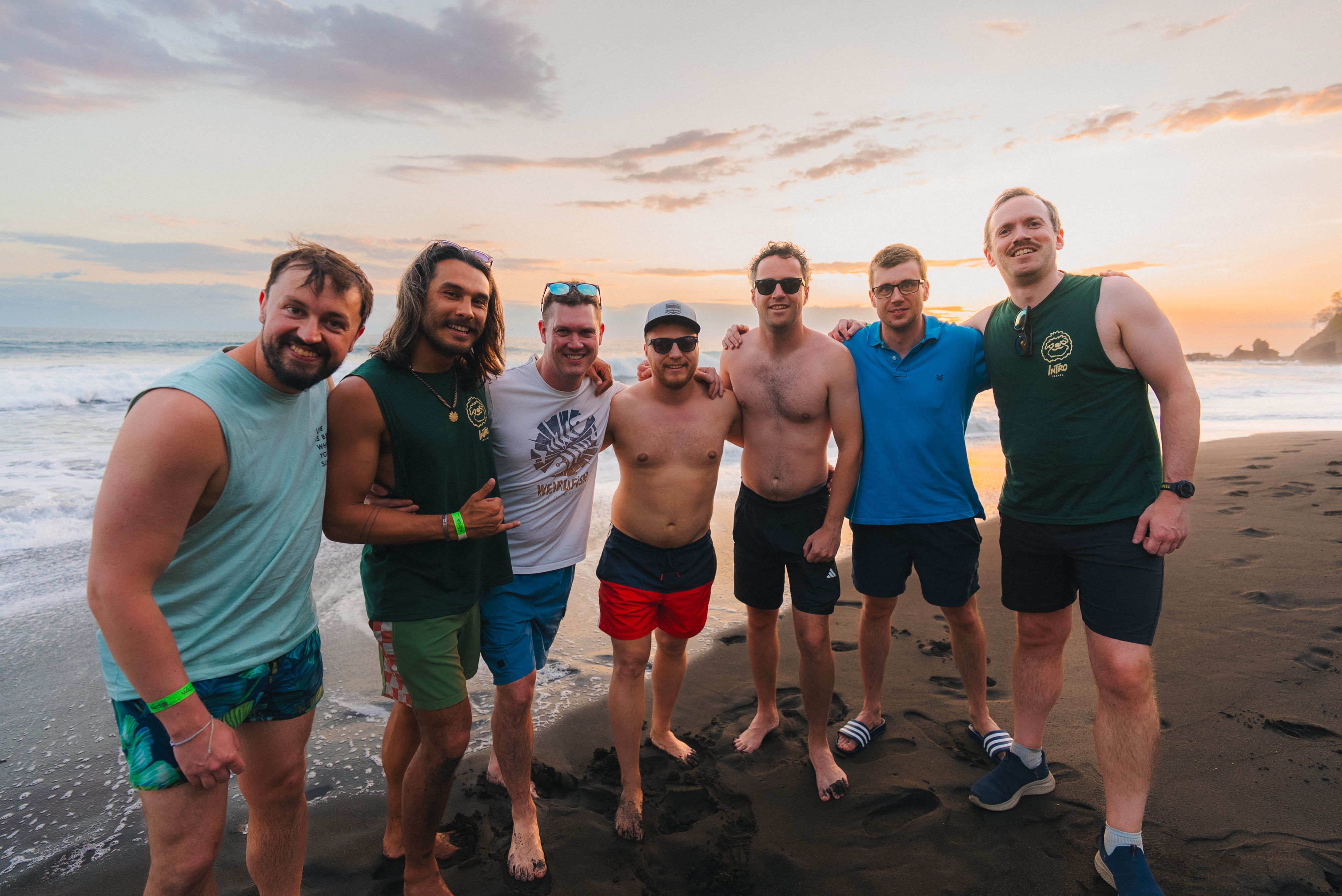 Costa rica beach jump