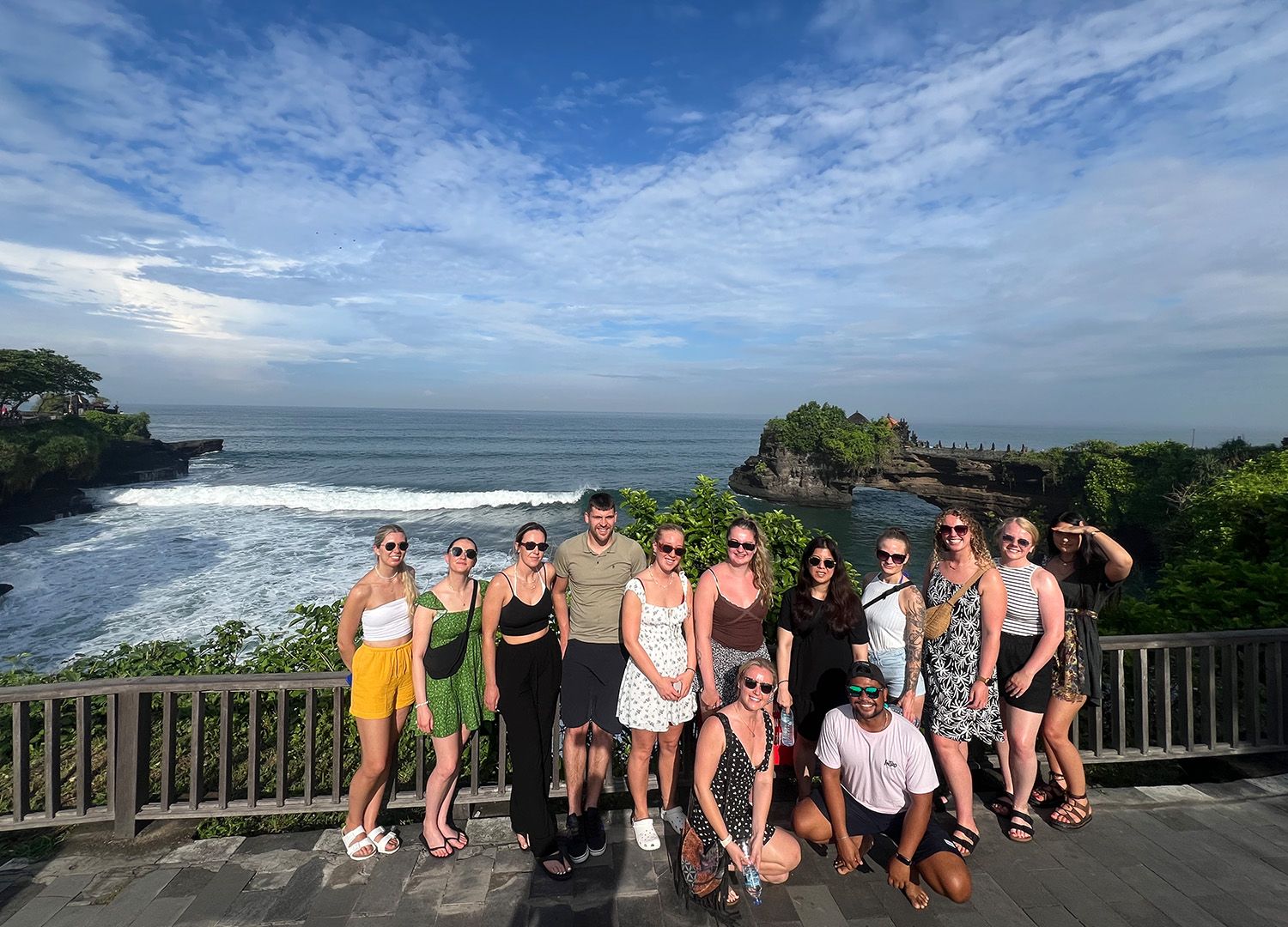 Bali beach group photo 