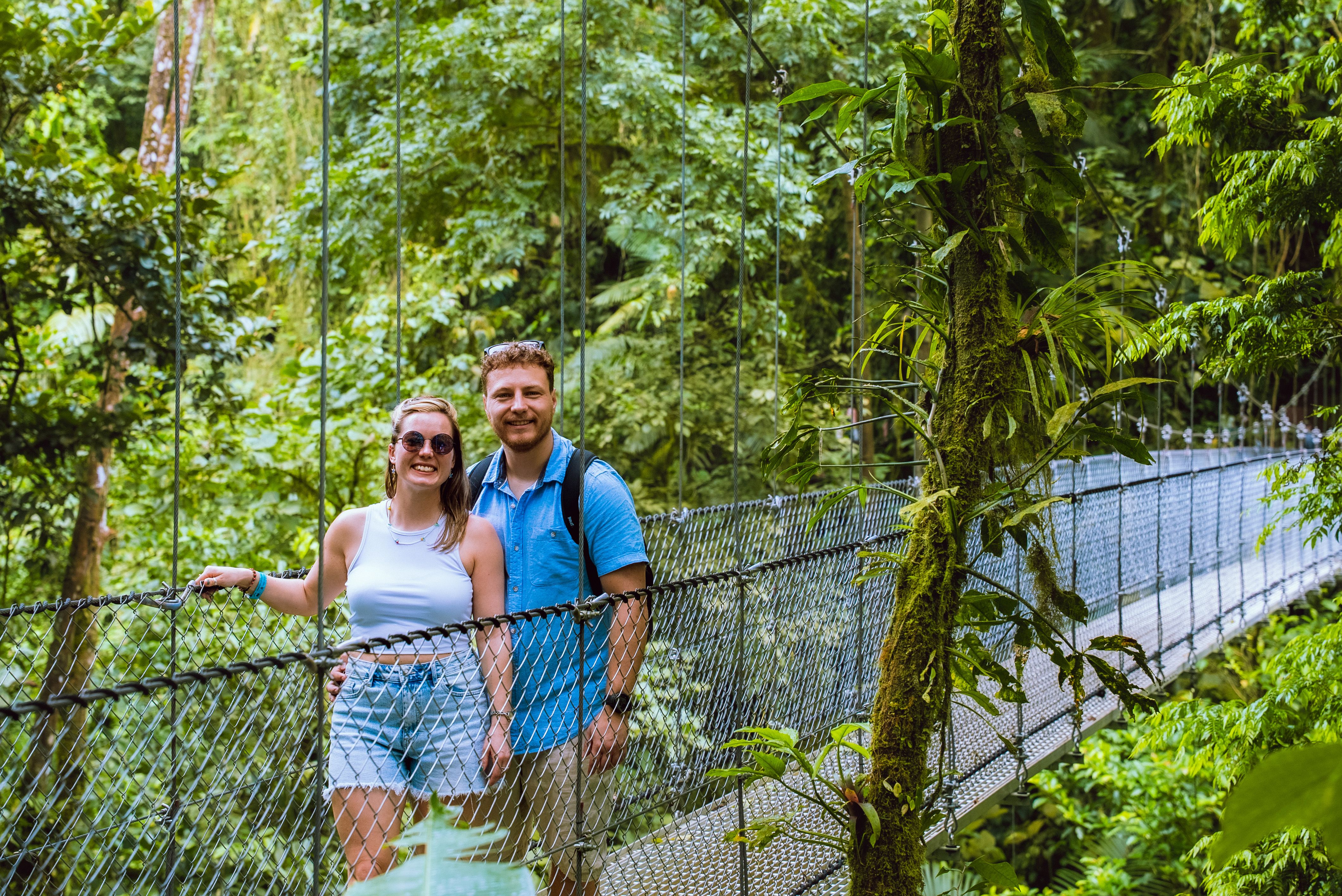 Central america costa rica hanging bridges