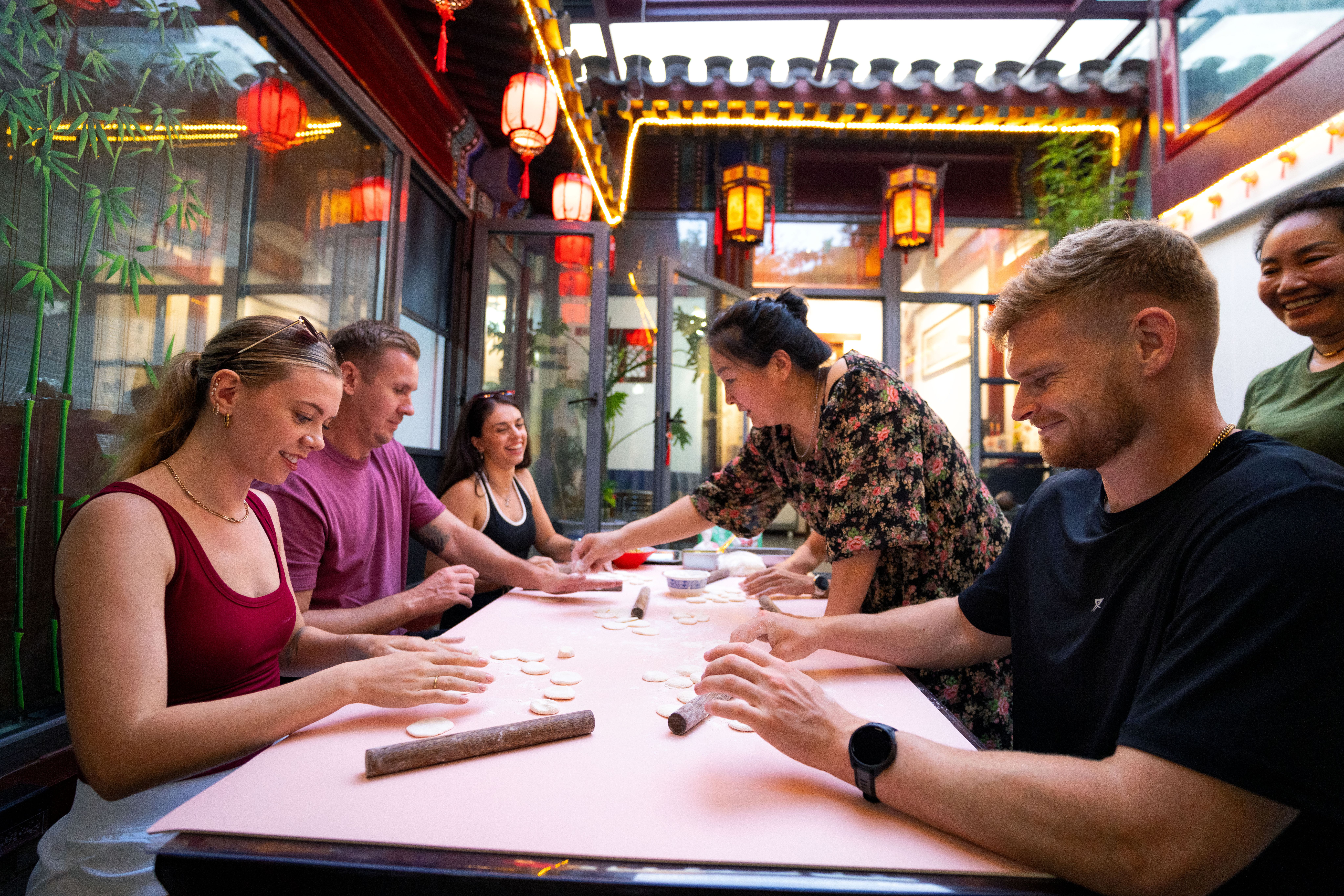 China dumpling making class