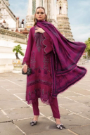 3 Piece Stitched Embroidered Twill Linen Suit MPT-2804-B thumbnail 3
