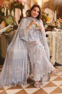 3 Piece Embroidered Chiffon Suit - MPC-26-206 thumbnail 6
