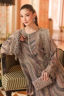 3 Piece Embroidered Chiffon Suit - MPC-26-201 thumbnail 5