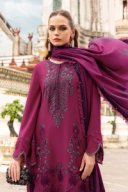 3 Piece Stitched Embroidered Twill Linen Suit MPT-2804-B thumbnail 2