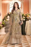 3 Piece Embroidered Chiffon Suit - MPC-26-203 thumbnail 1