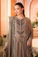 3 Piece Embroidered Chiffon Suit - MPC-26-201 thumbnail 4
