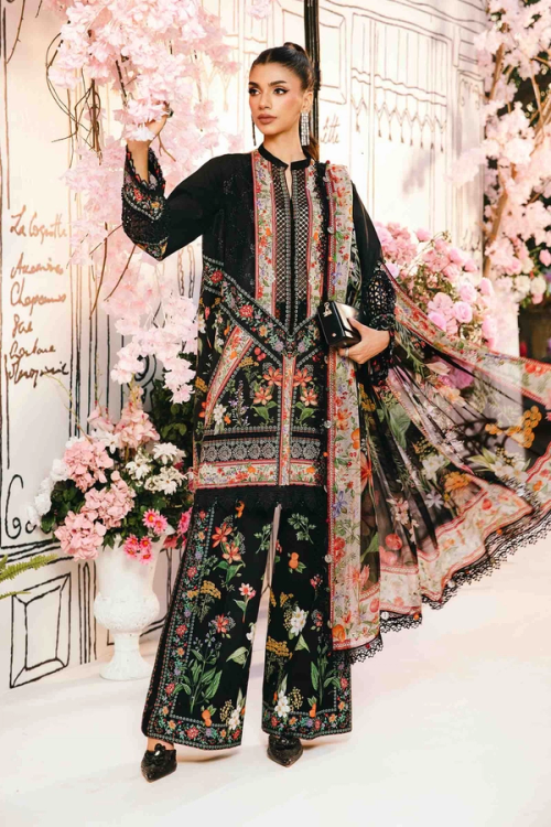 3 Piece Stitched Embroidered Lawn Suit | MPT-2610-B