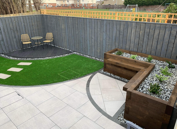 Back garden patio