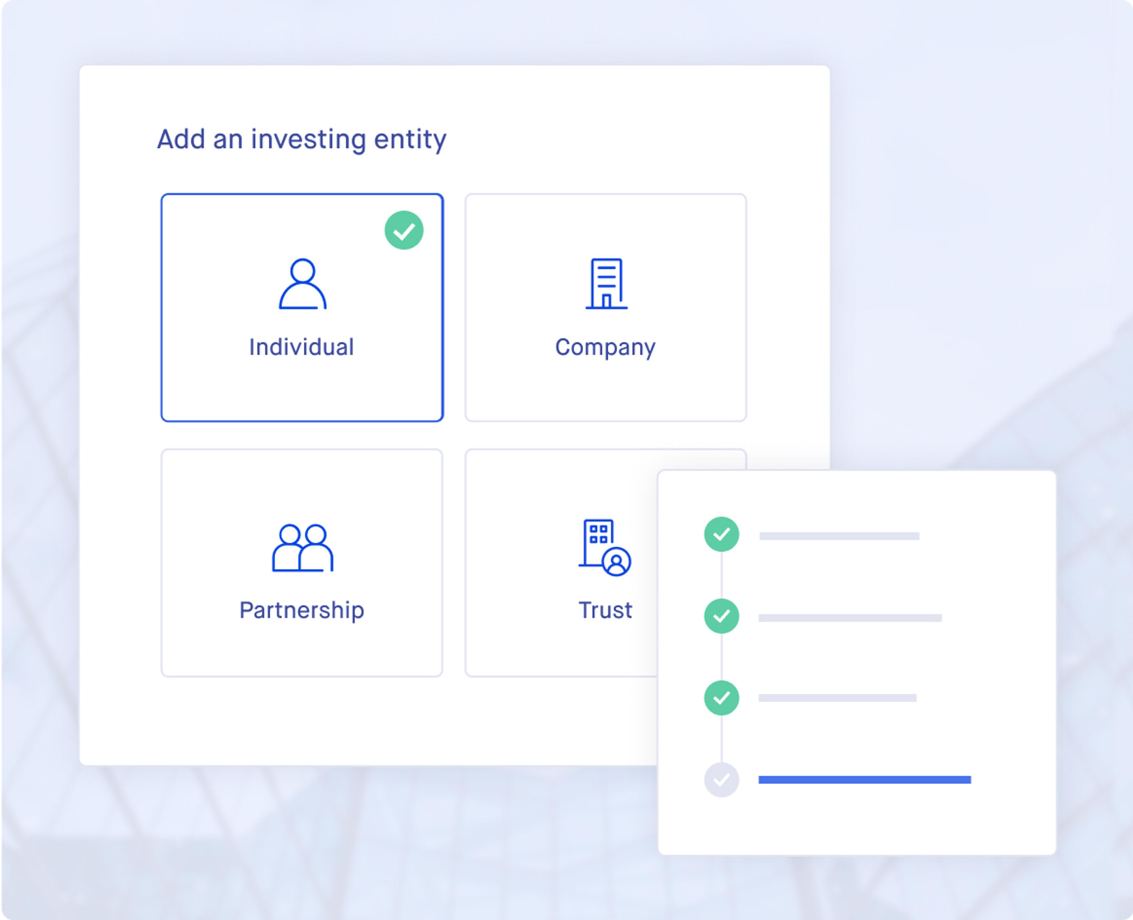 Jasper's fully digital onboarding and identity verification process lets you create an account and start investing quickly and easily.