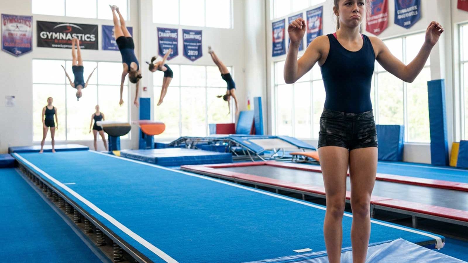 Working through mental blocks to tumbling