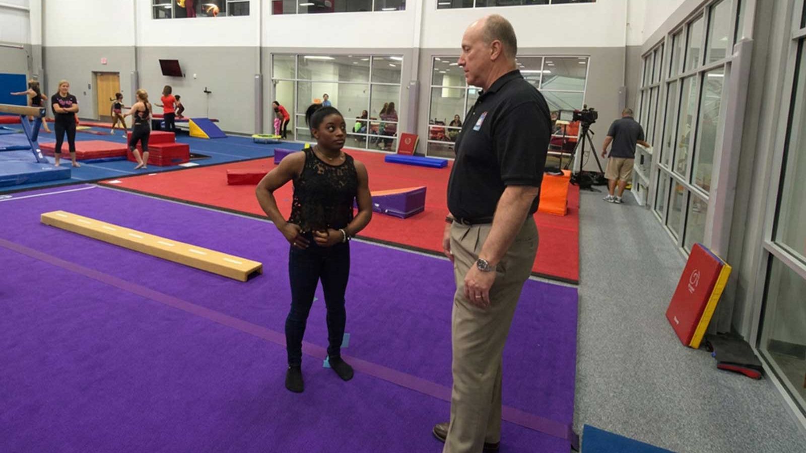 Robert Andrews and Simone Biles