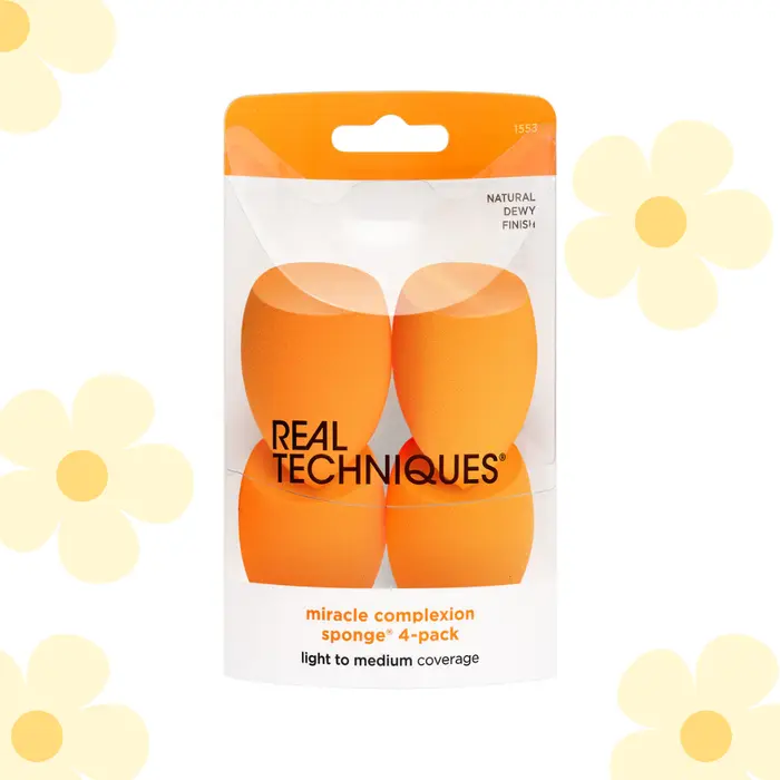 Real Techniques Miracle Complexion Sponge, Makeup Blender for Liquid and Cream Foundation