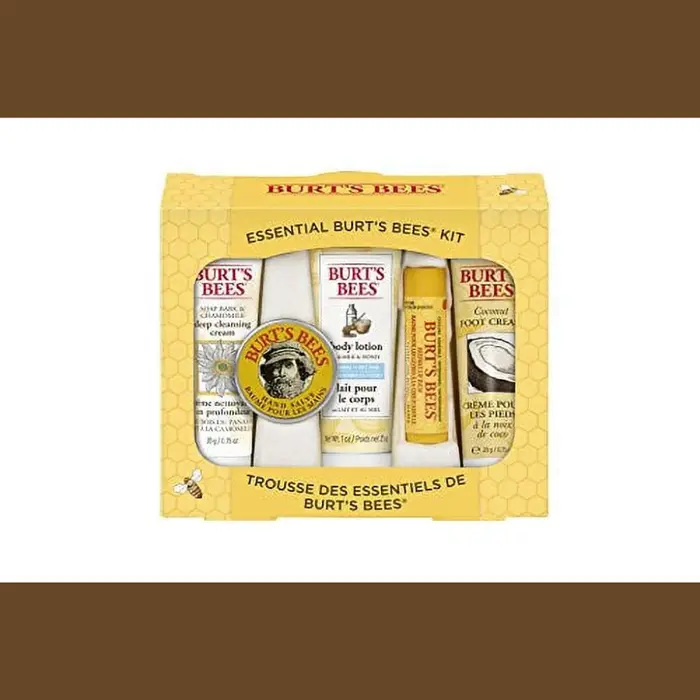 Burt's Bees Essential Beauty Gift Set – 5 Travel-Size Natural Products