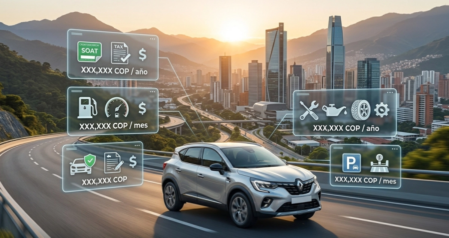 ¿Cuánto cuesta mantener un carro en Colombia en 2026?