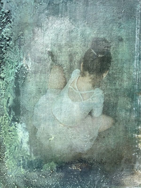 Nærbilde av jente i ballerina drakt
