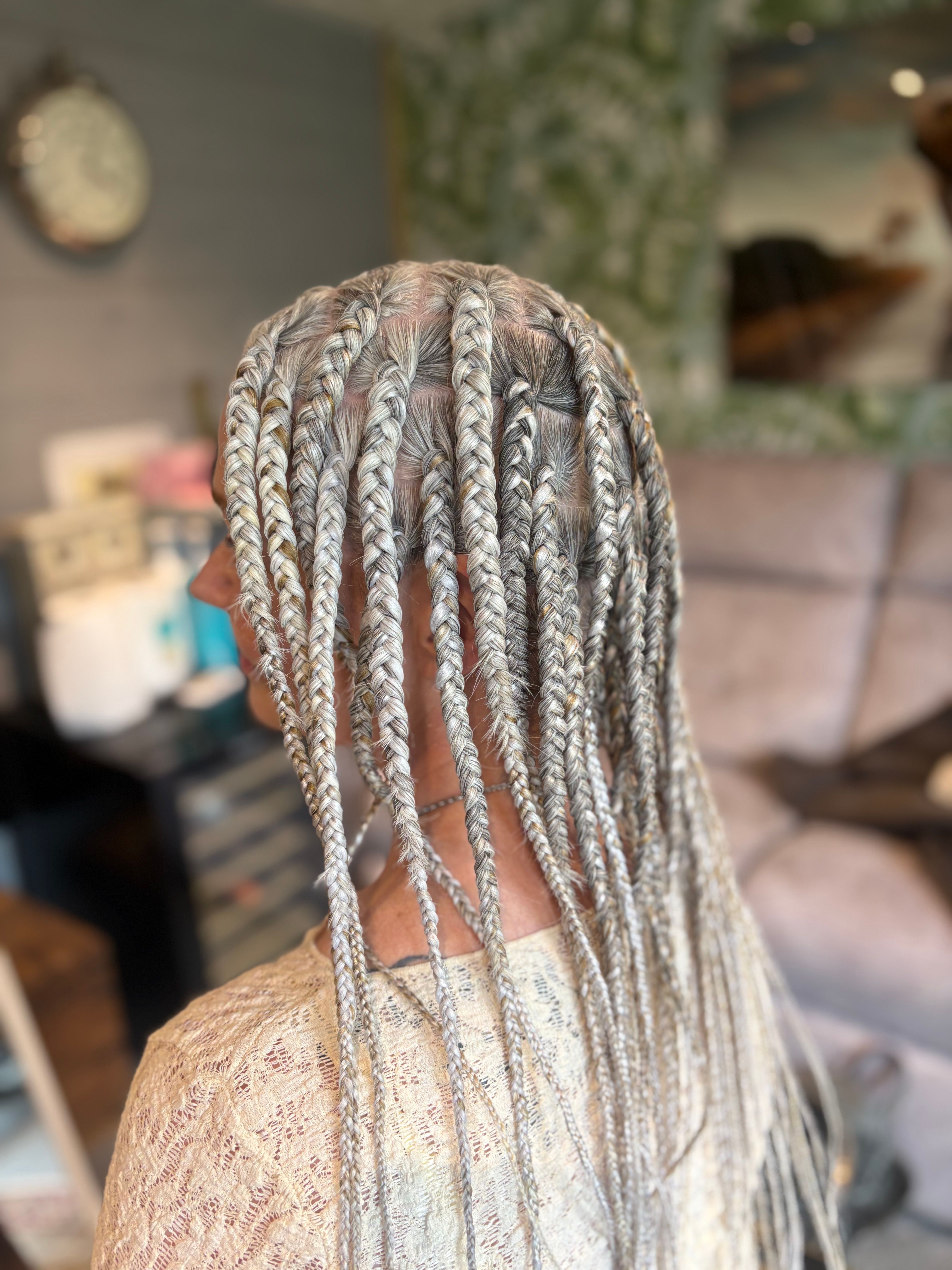Blonde braids