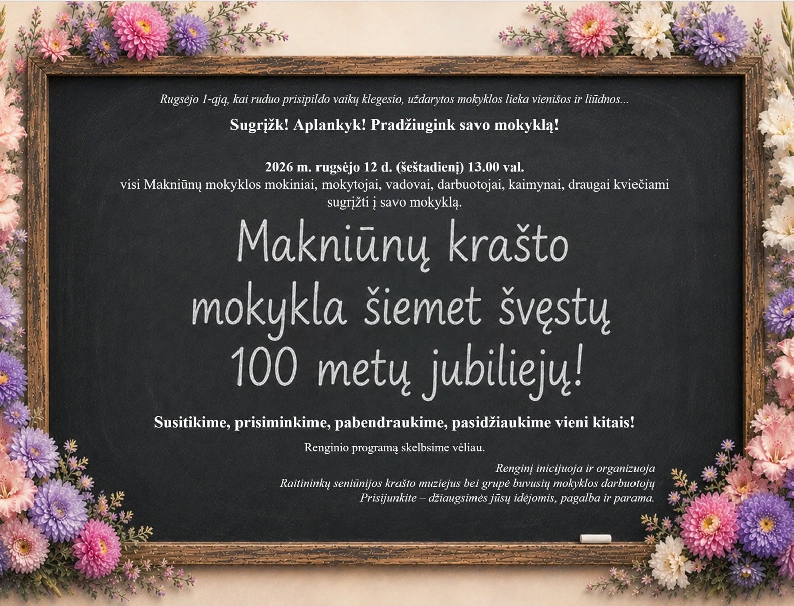 Makniūnų mokyklai 100 metų